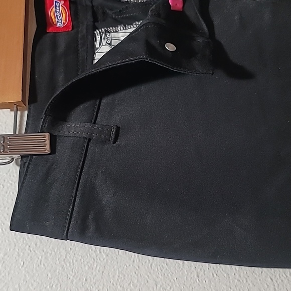 DICKIES FLEX CASUAL ACTIVEWEAR ATHLEISURE BOOTCUT SLIM FIT BLACK PANTS JUNIORS 5 - Picture 5 of 14